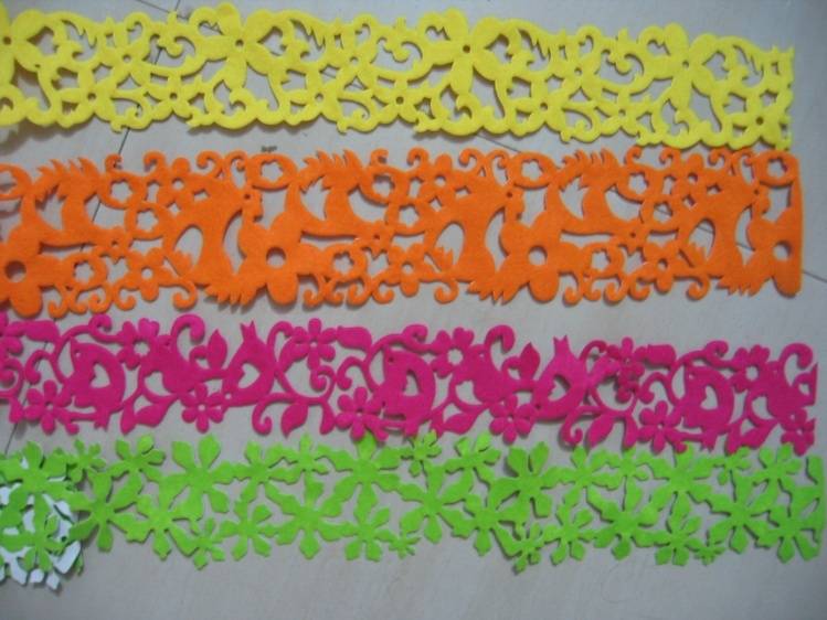 服裝(zhuāng)毛氈布料激光切割