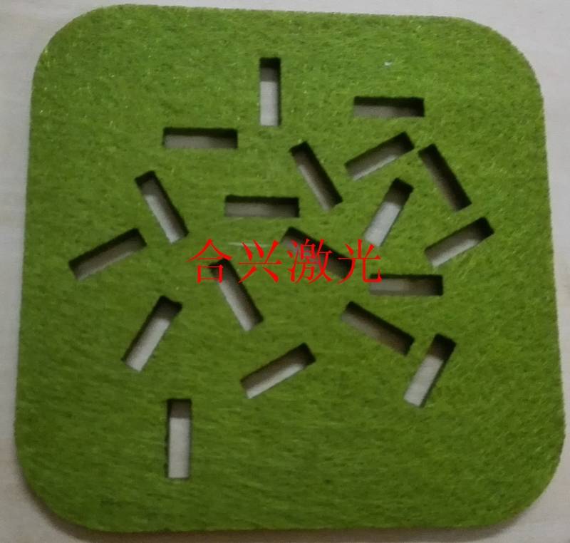 毛氈杯墊激光切割